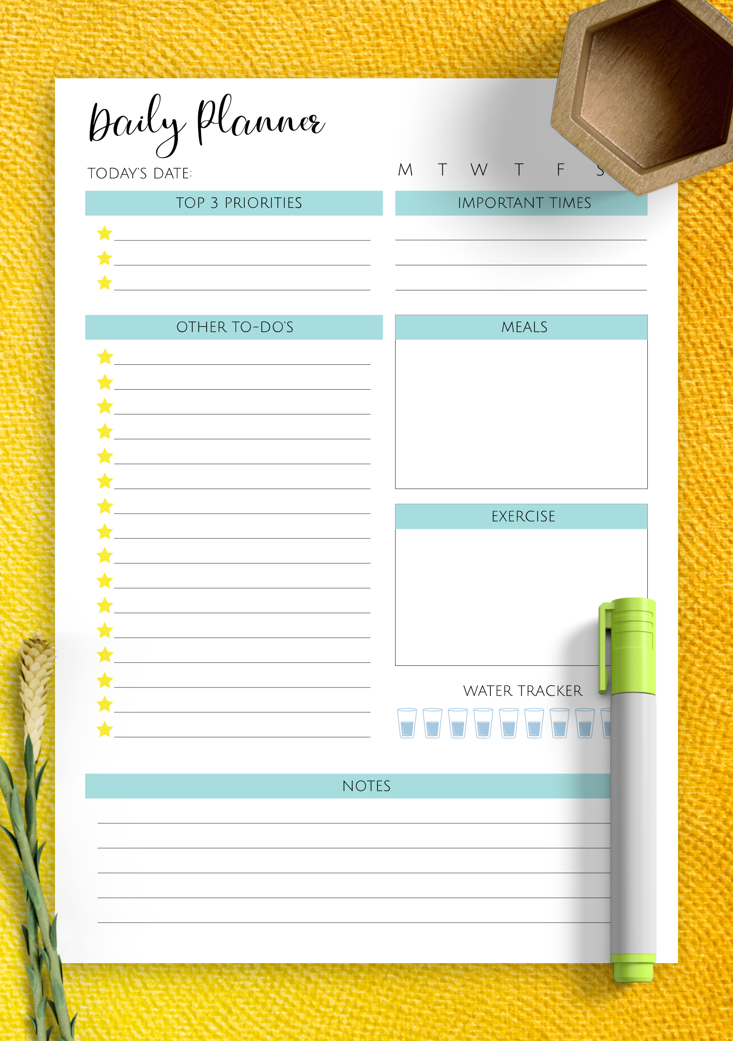 Make Your Own Planner Printables How To Make A Daily Planner Printable ...