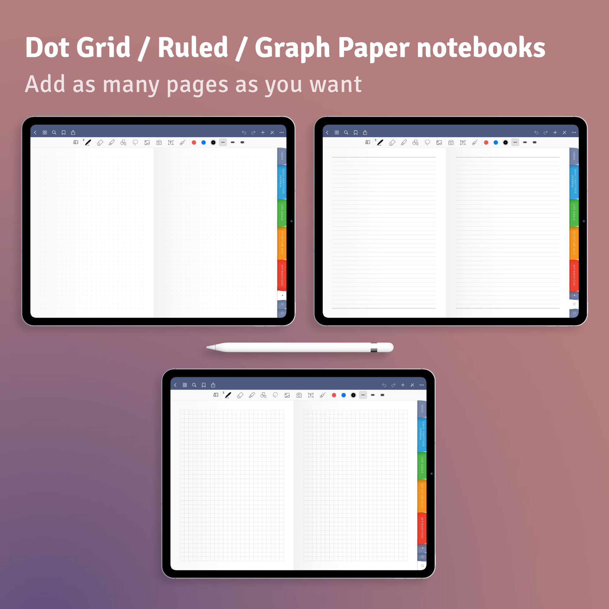 Download Digital Student Planner PDF for GoodNotes, iPad