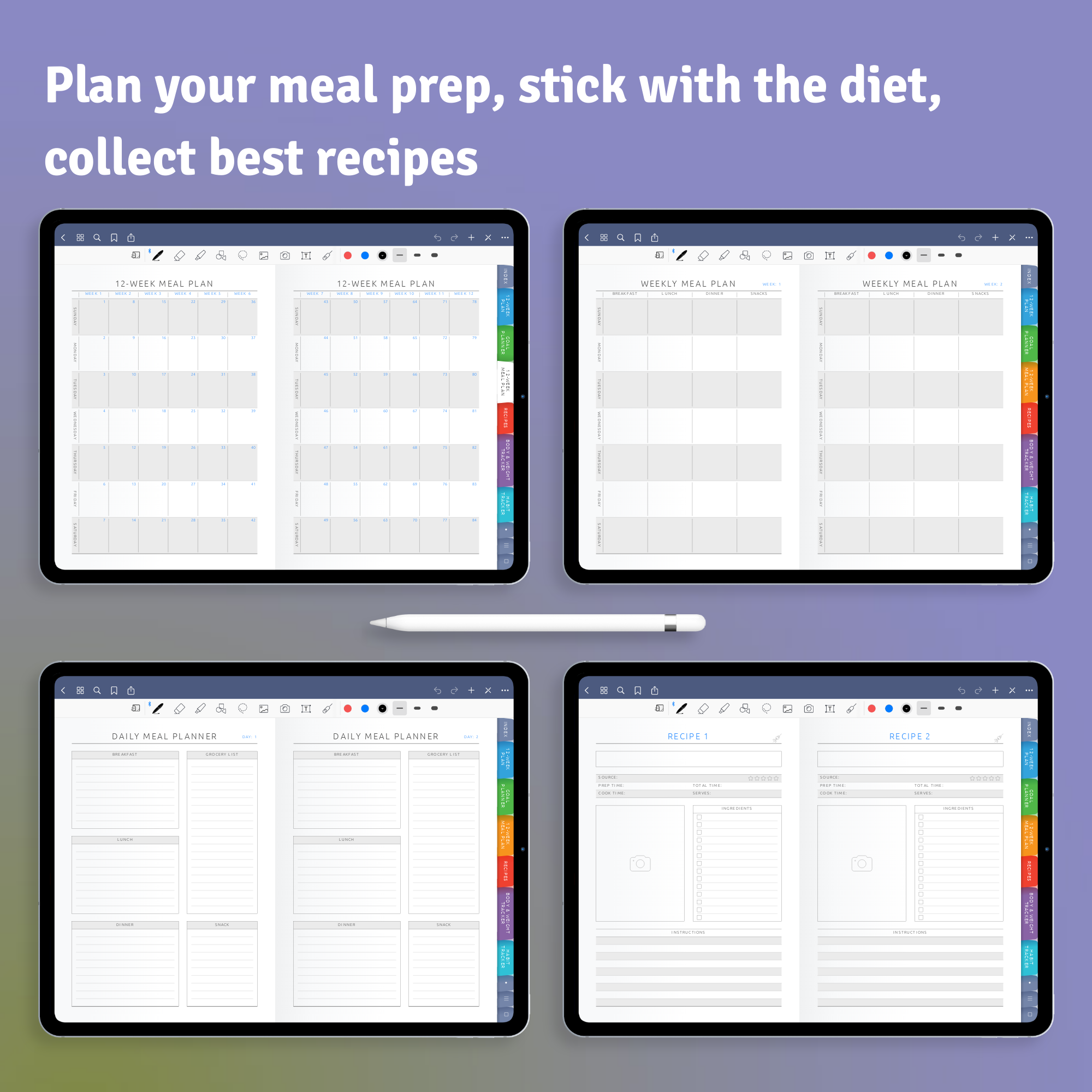 Download Digital Wellness Planner PDF for GoodNotes, iPad