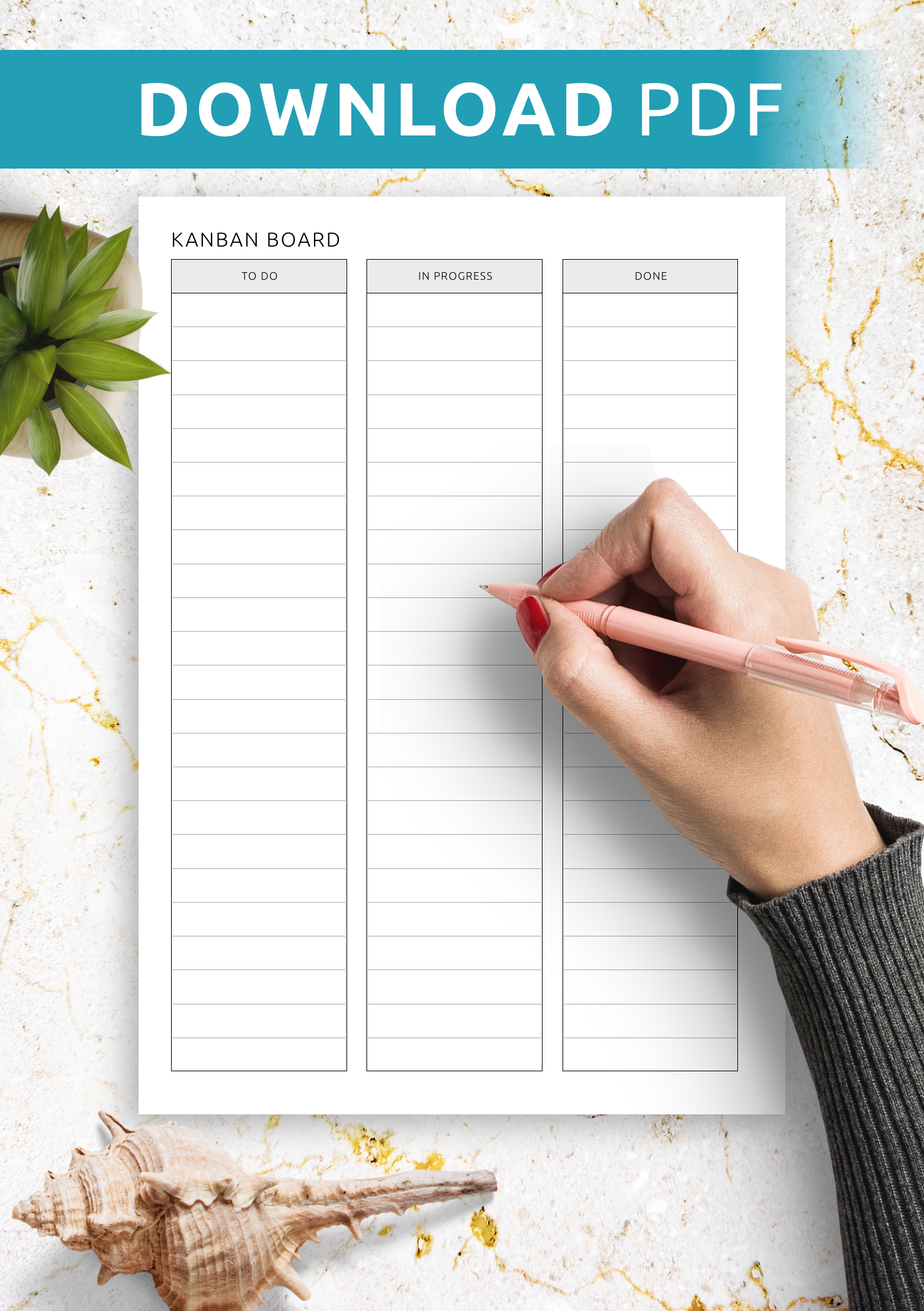 Download Printable Kanban Board PDF
