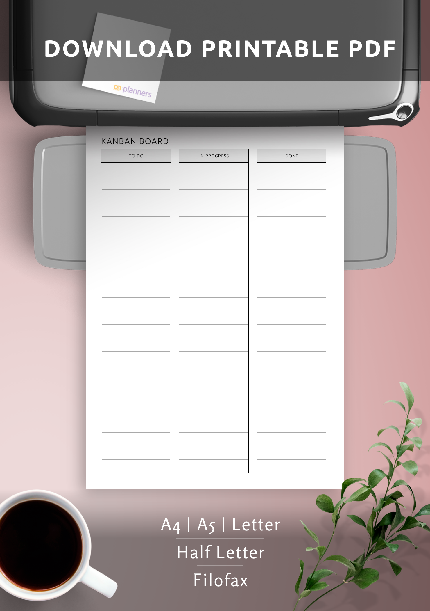 Download Printable Kanban Board PDF