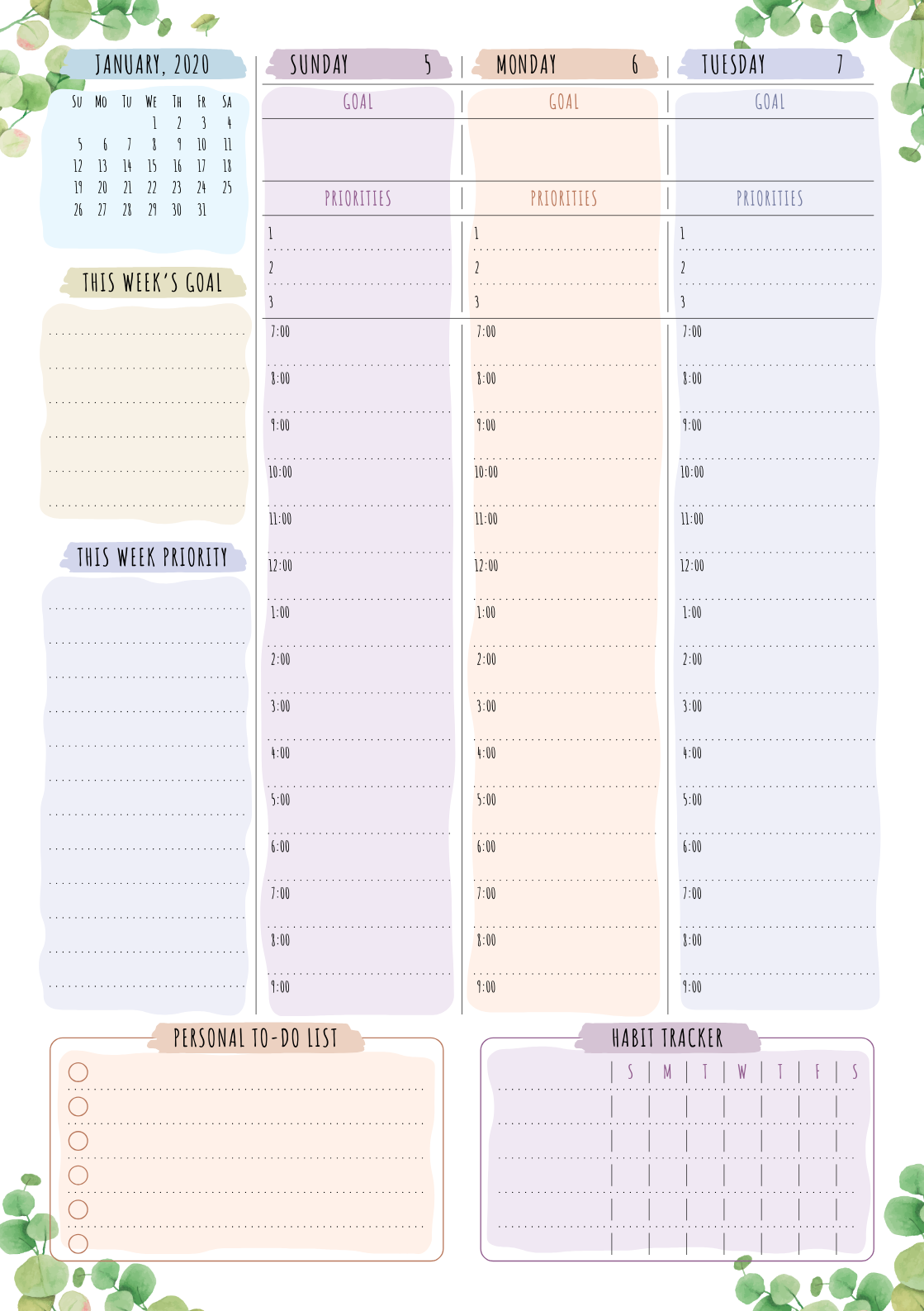 download-printable-life-planner-dated-floral-style-pdf