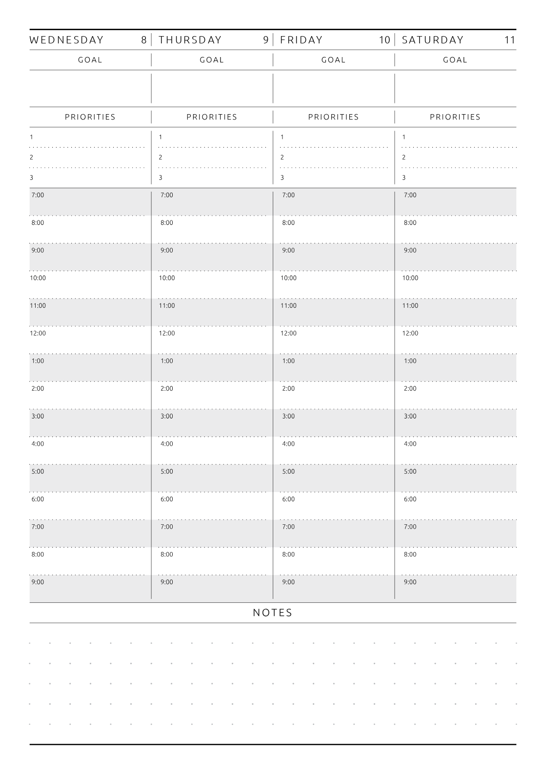Download Printable Life Planner Dated - Original Style PDF
