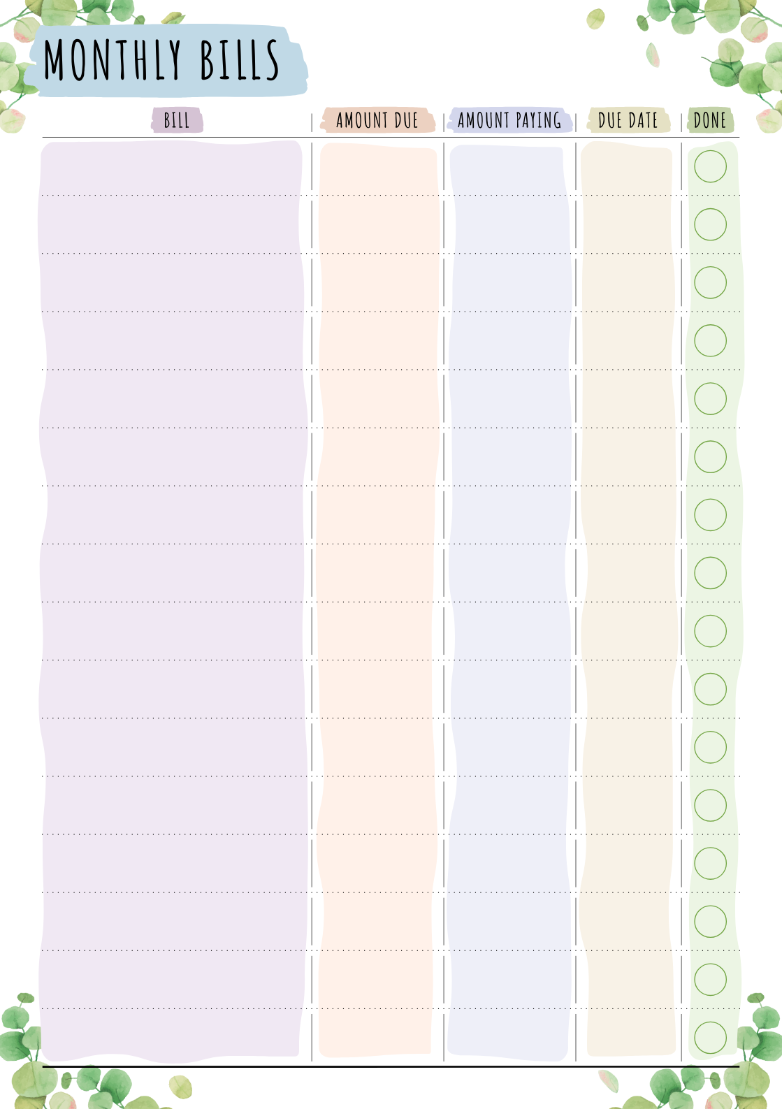 Undated Life Planner – Floral Style for Goals & Wellness