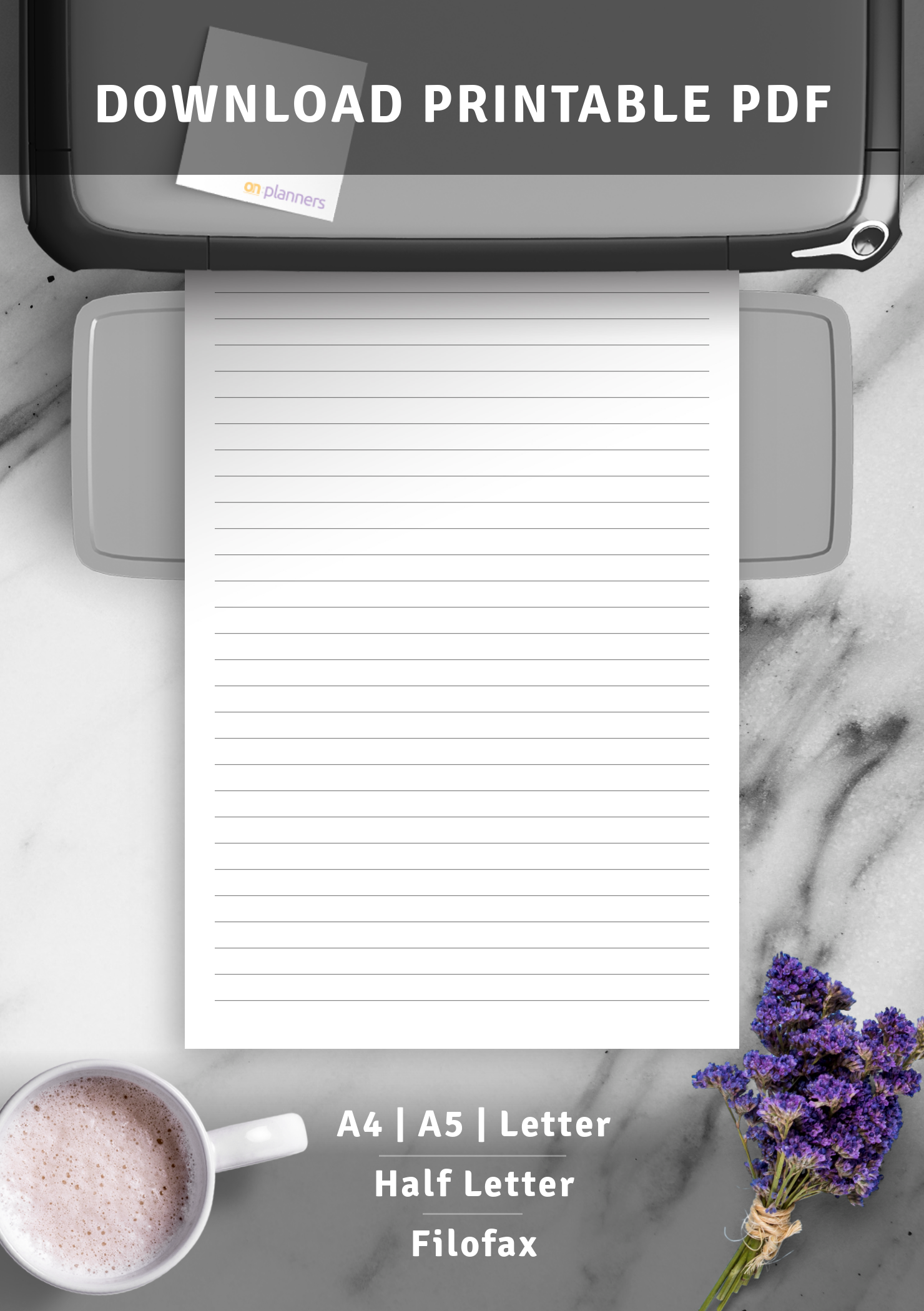 download printable lined paper template 7mm pdf