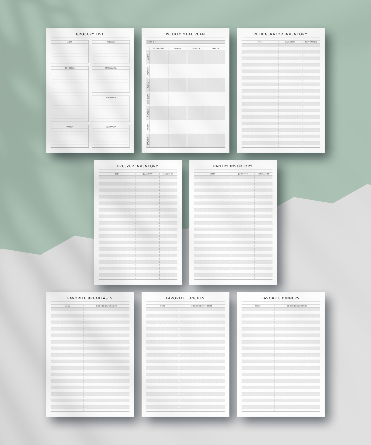 Download Printable Meal Planner - Original Style PDF