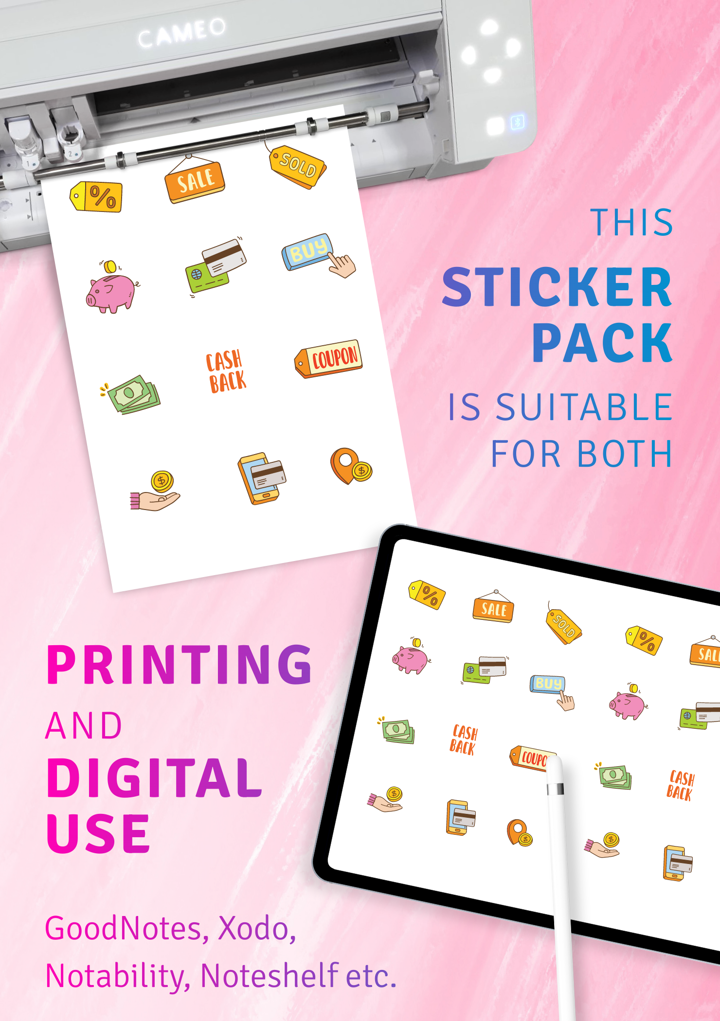 Download Cool Money & Finance Sticker Pack PNG
