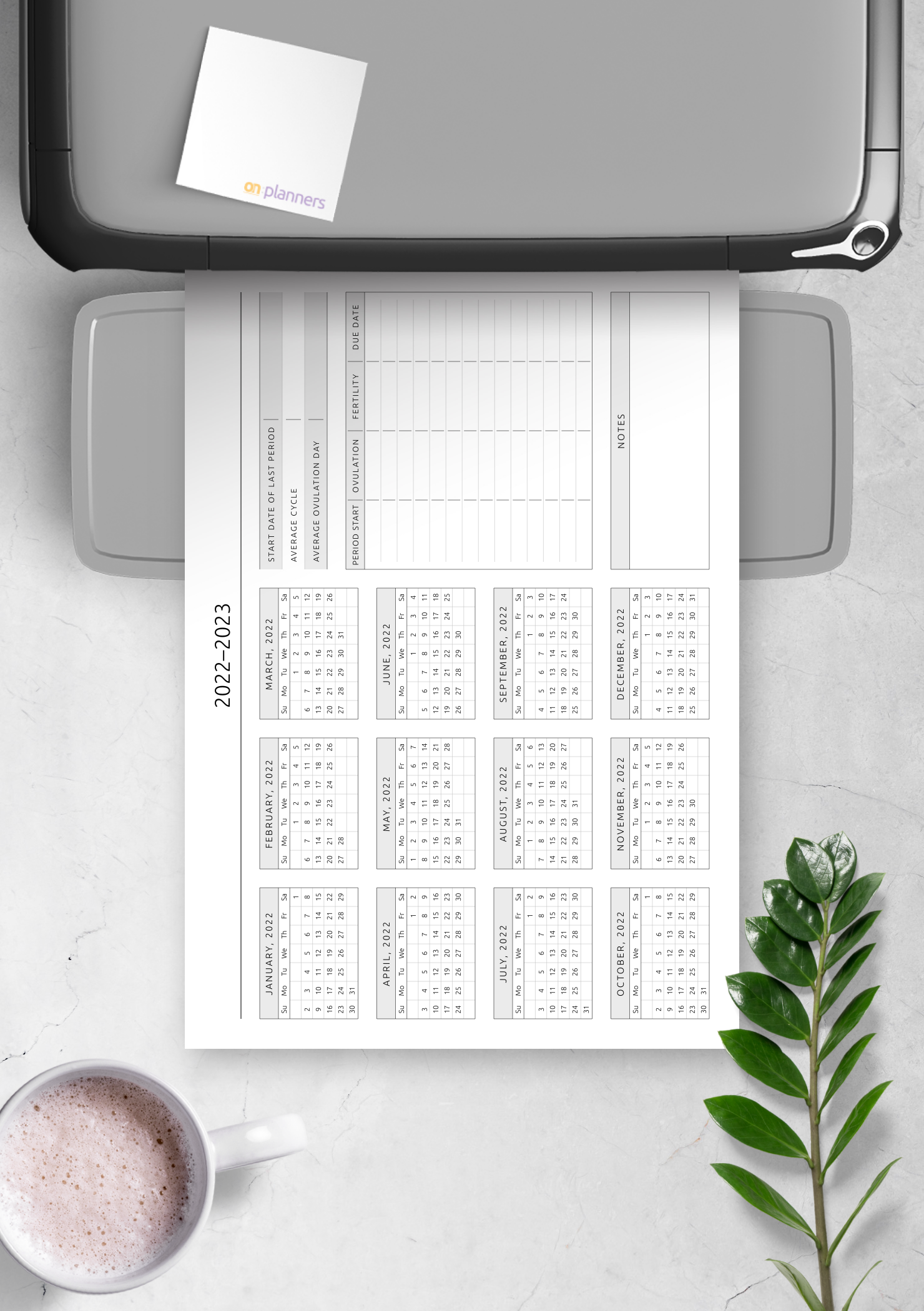 Download Printable Ovulation Calendar Template PDF