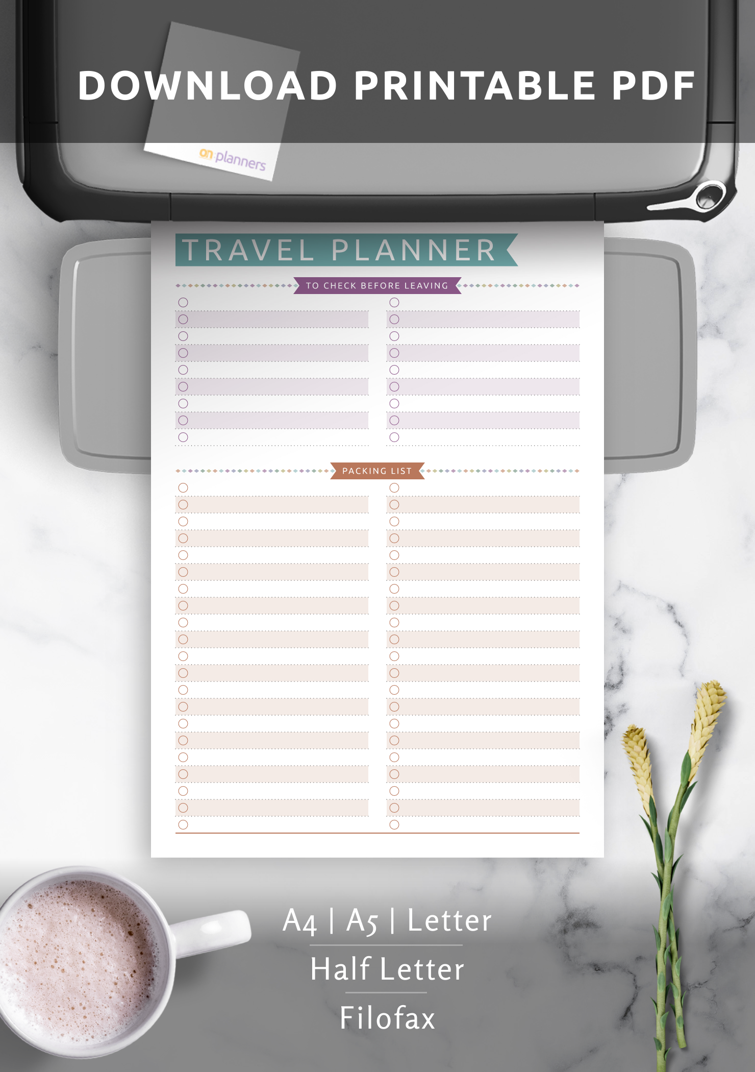 Download Printable Packing List - Casual Style PDF