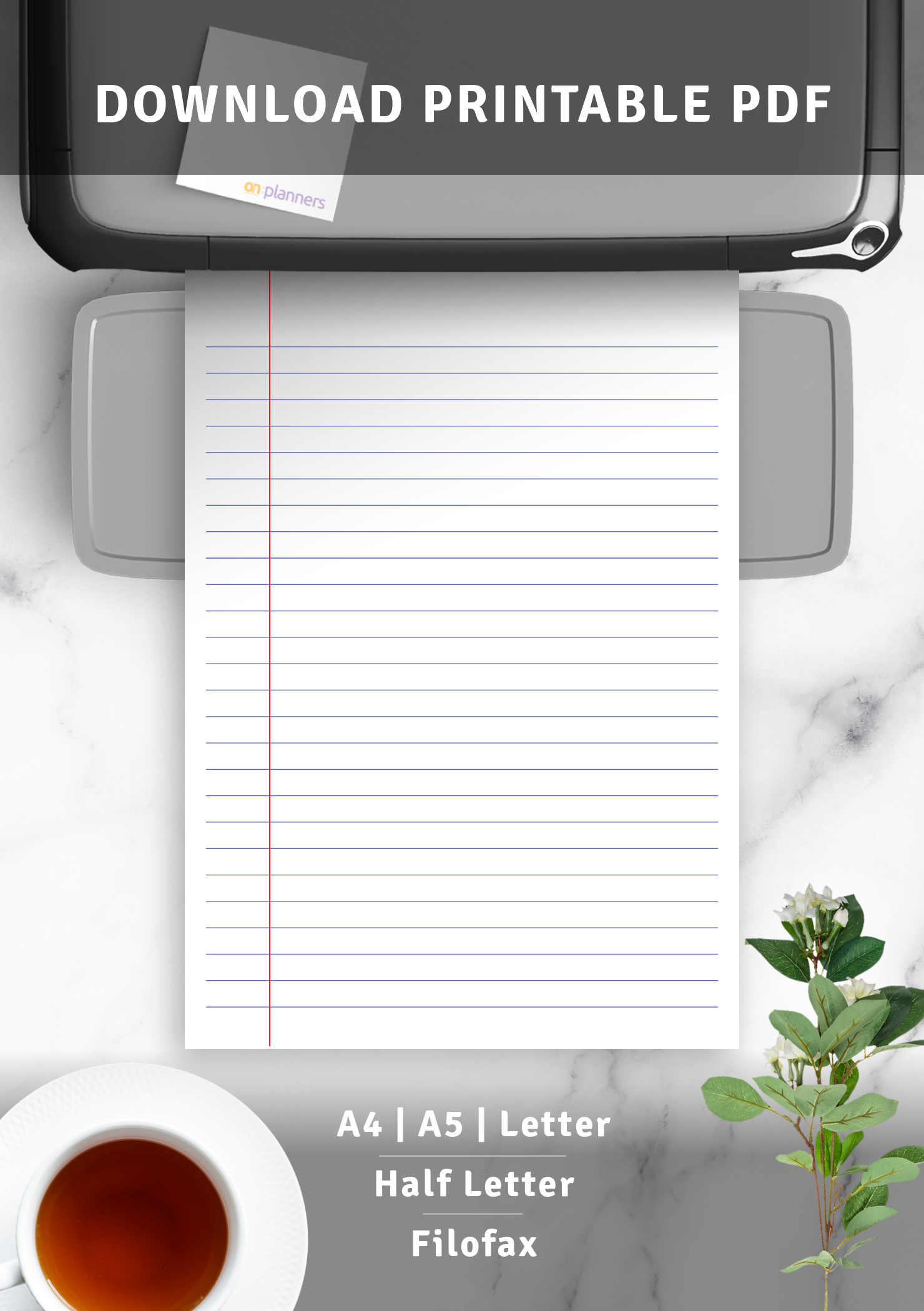 download printable printable lined paper college ruled 7