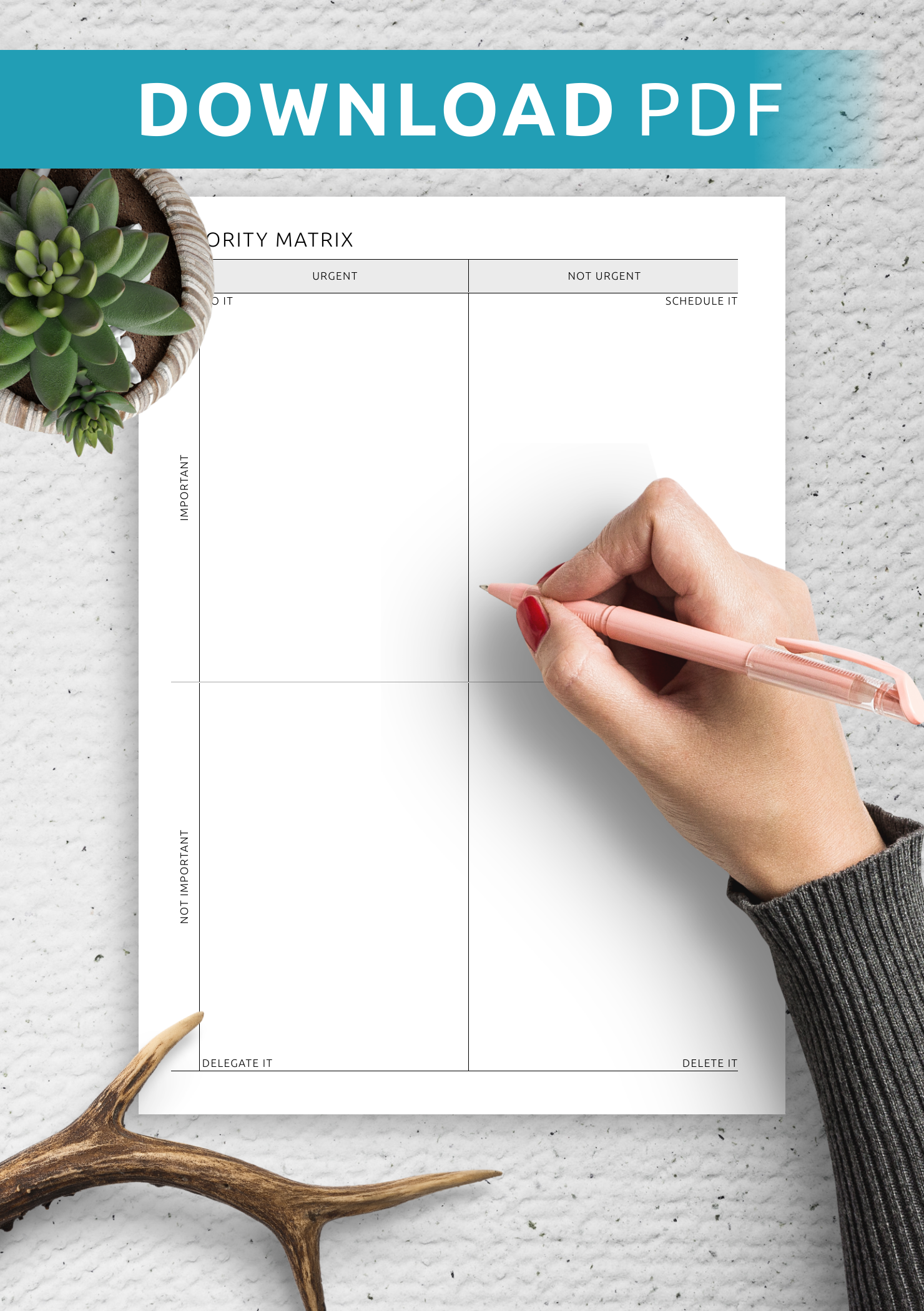 Download Printable Priority Matrix PDF