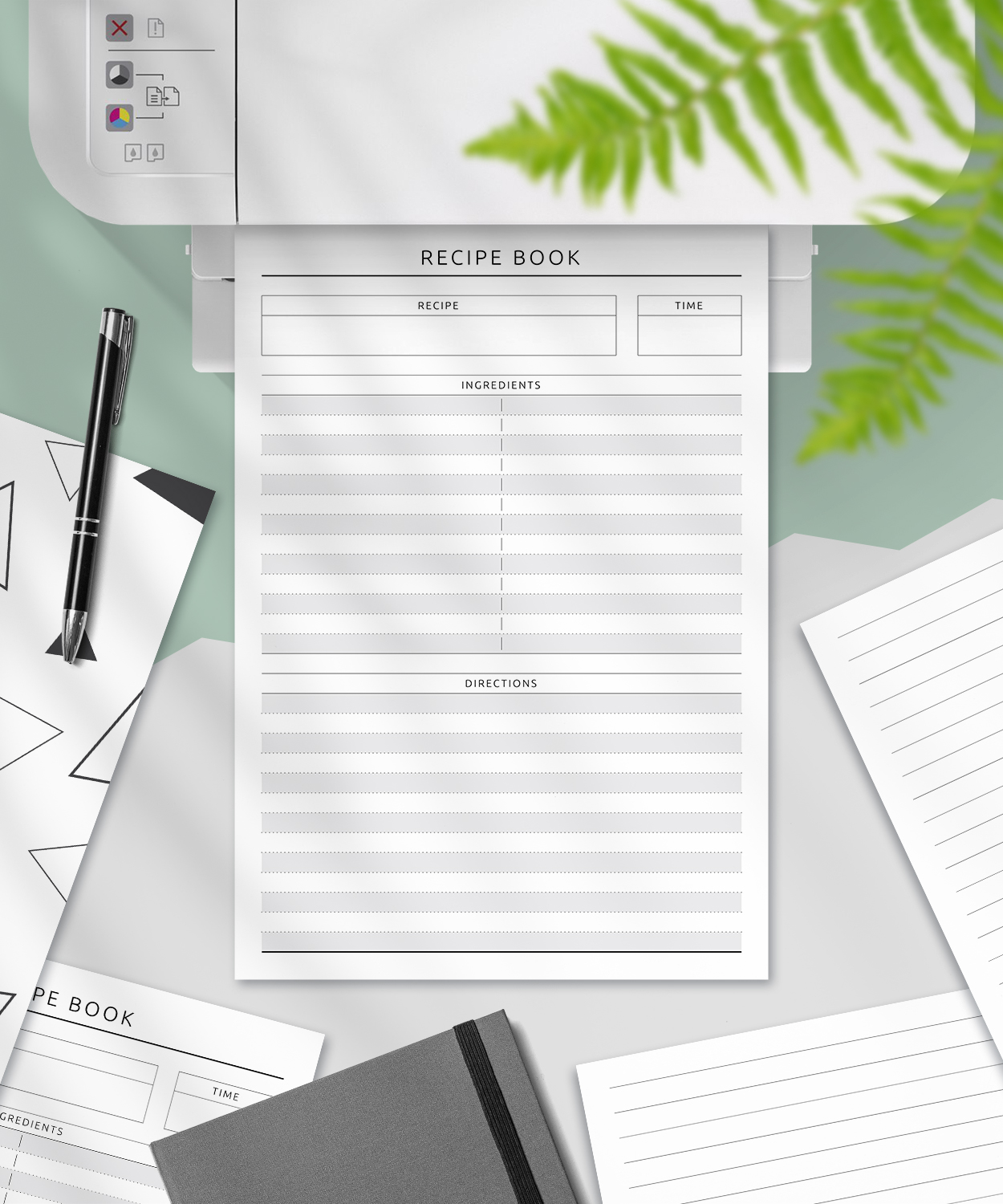 Download Printable Recipe Book (Simple) - Original Style PDF
