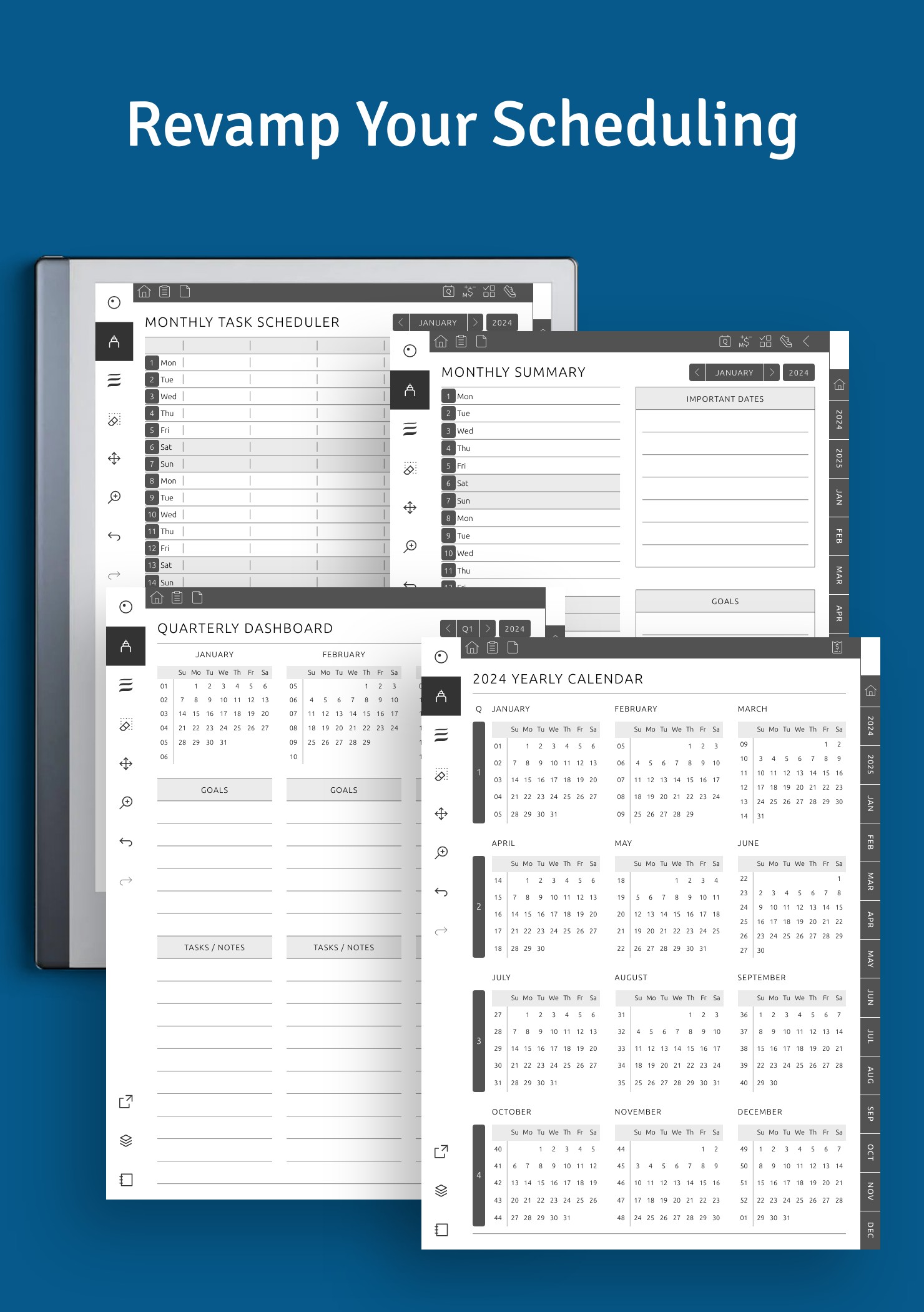 Download reMarkable Bullet Journal Hyperlinked PDF