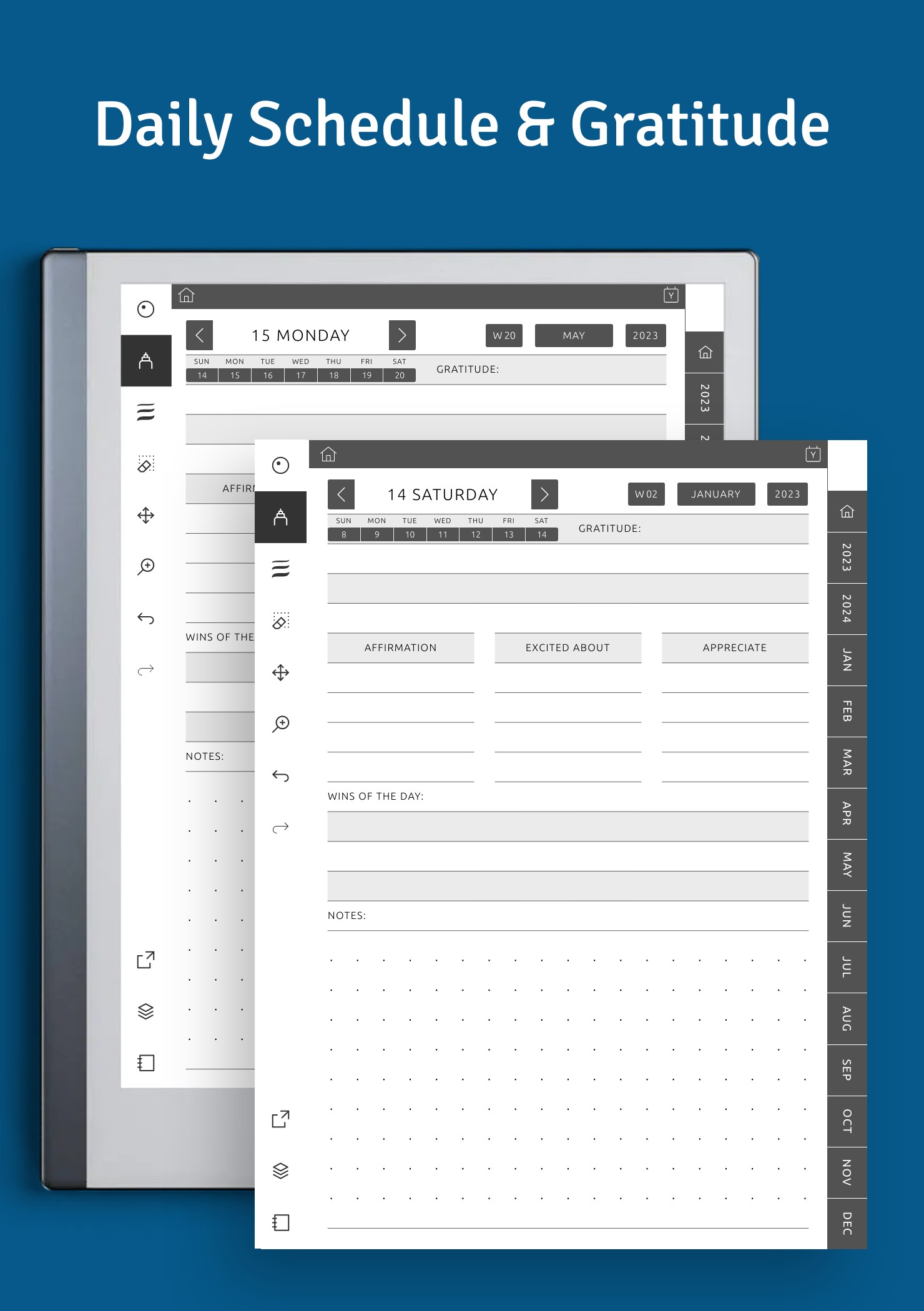 Download Daily Gratitude Planner for reMarkable