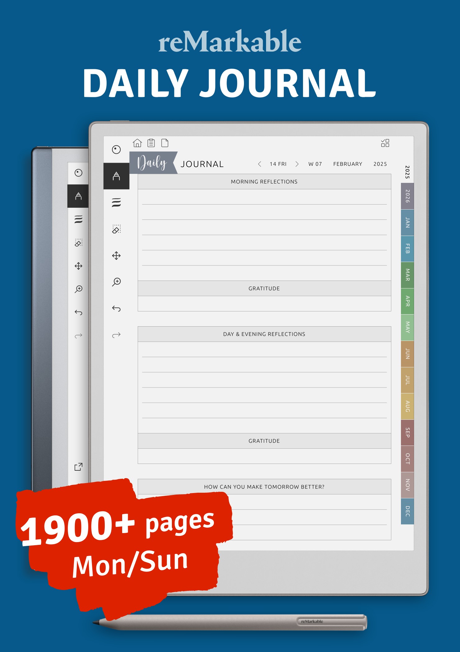 Remarkable Diary Template