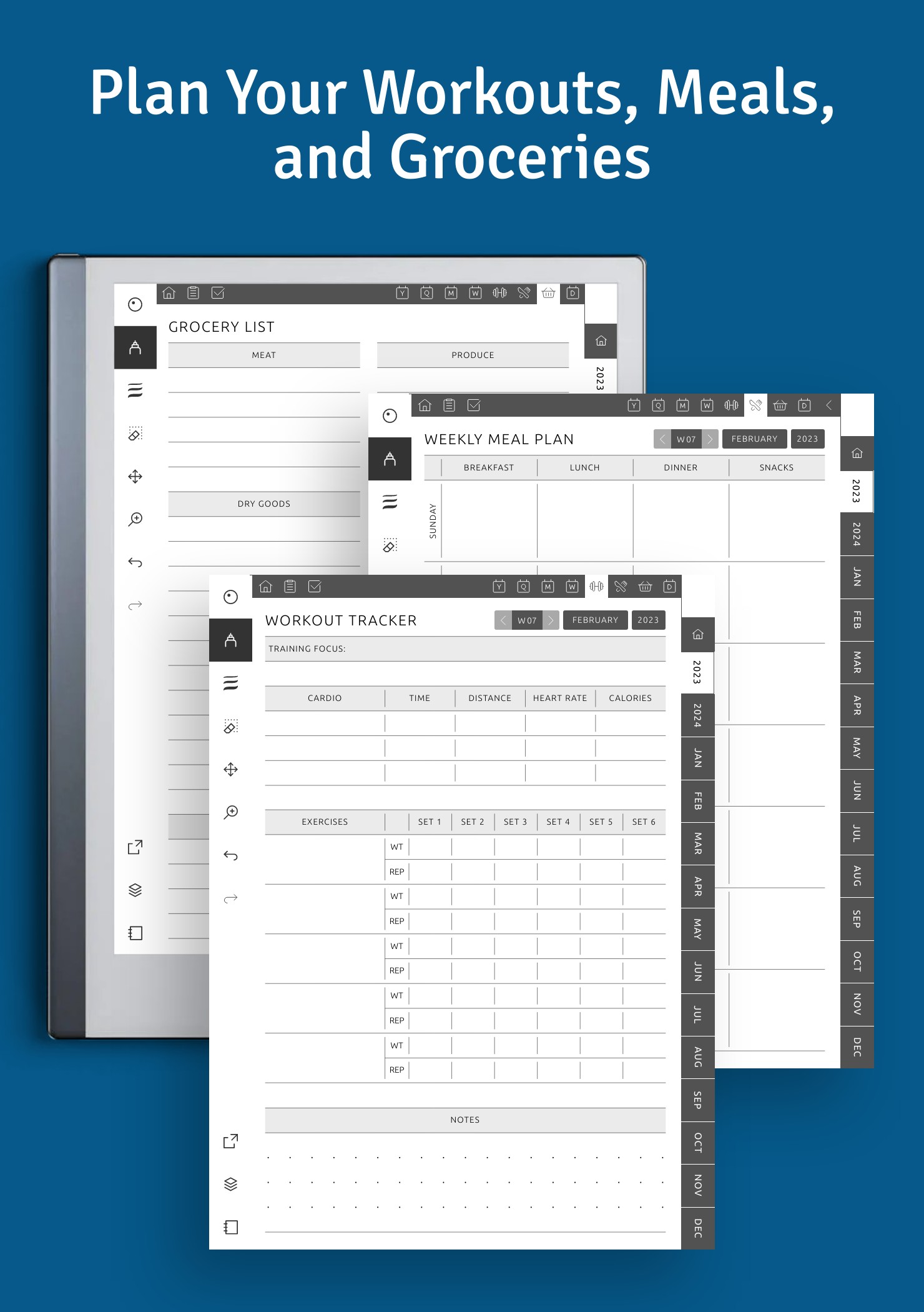 Download Ultimate reMarkable Planner Hyperlinked PDF