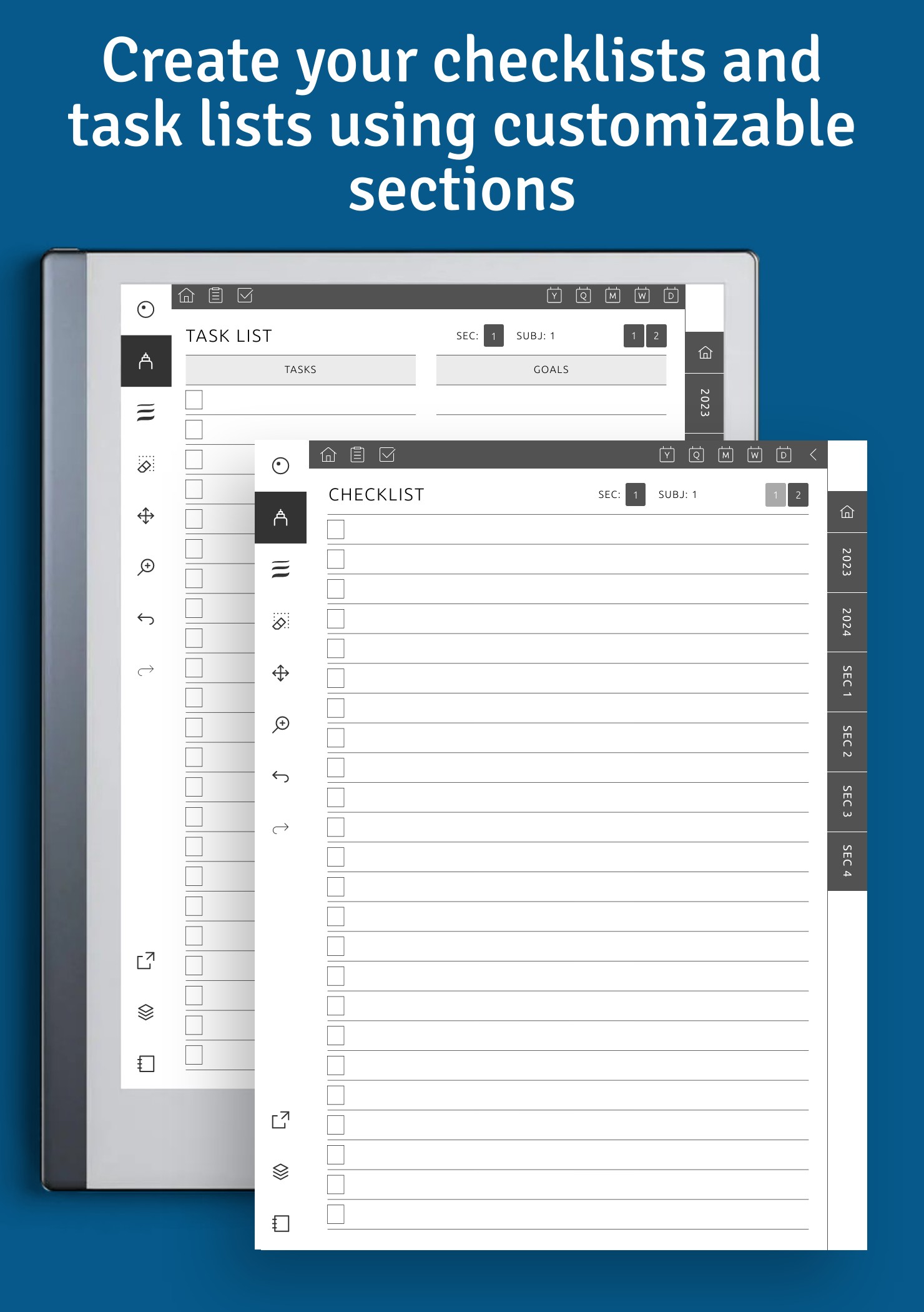 Download reMarkable 2023 - 2024 To-Do List Hyperlinked PDF