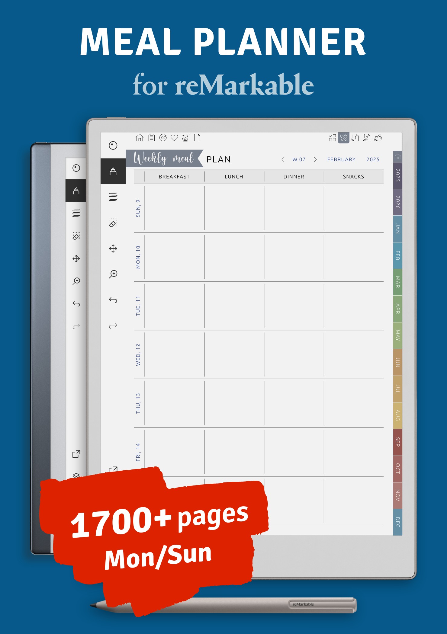 Download Meal Planner PDF For ReMarkable 2 1 Download Meal Planner PDF For ReMarkable 2 1