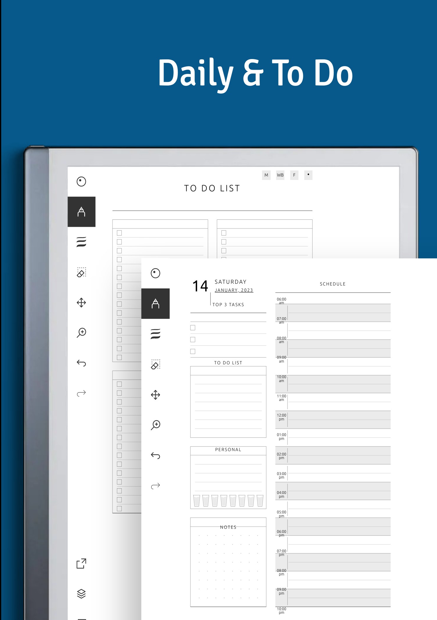 Download reMarkable Monthly Planner Template