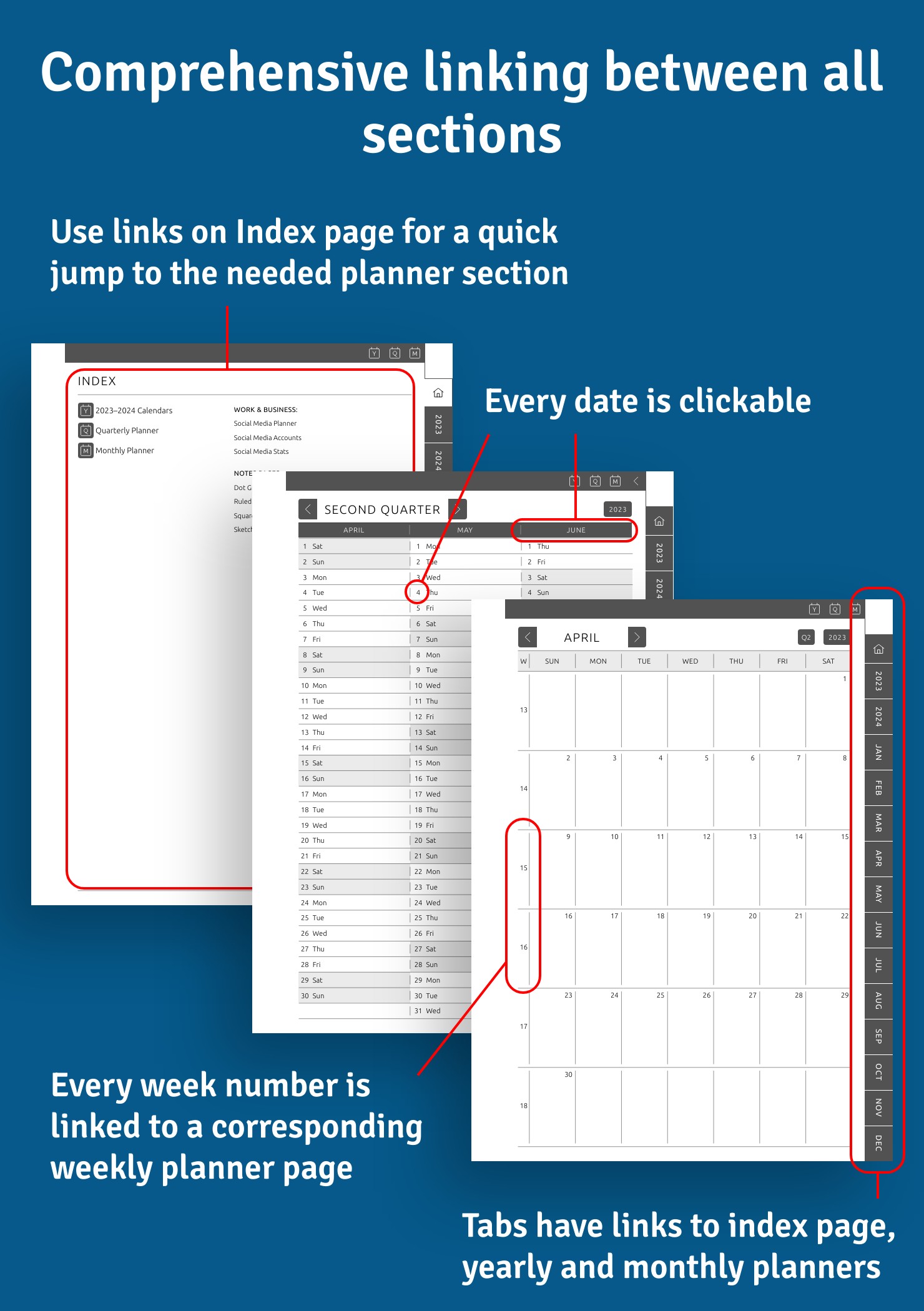 Download Social Media Planner PDF for reMarkable