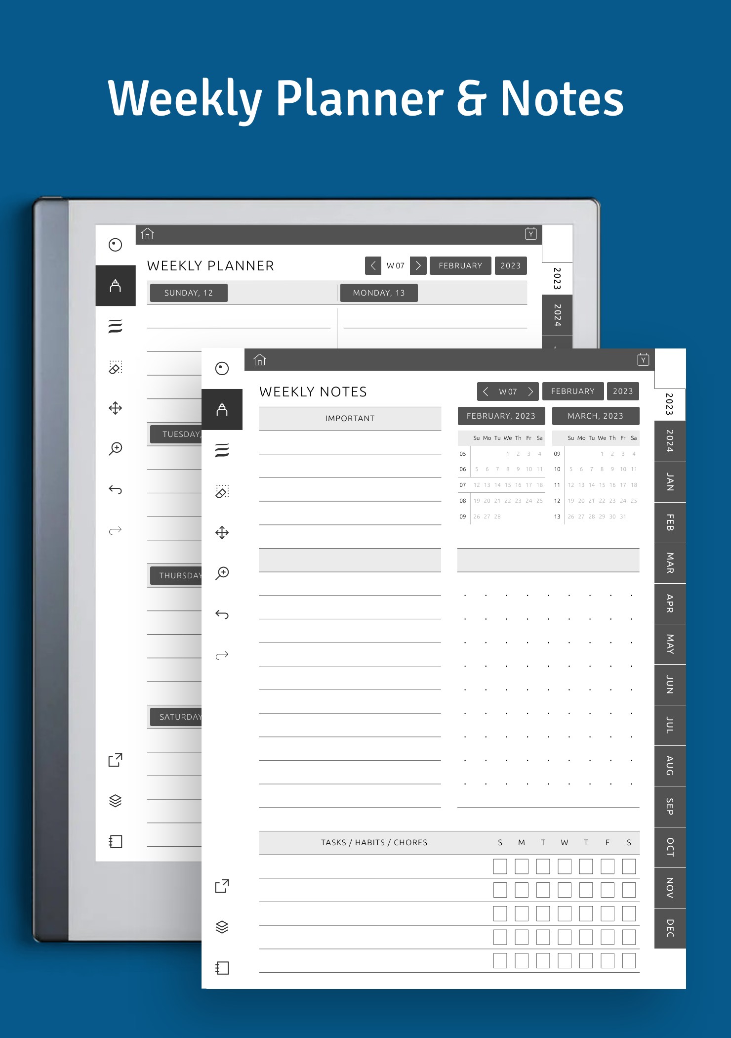 Download Weekly Journal PDF for reMarkable Download Weekly Journal PDF for reMarkable