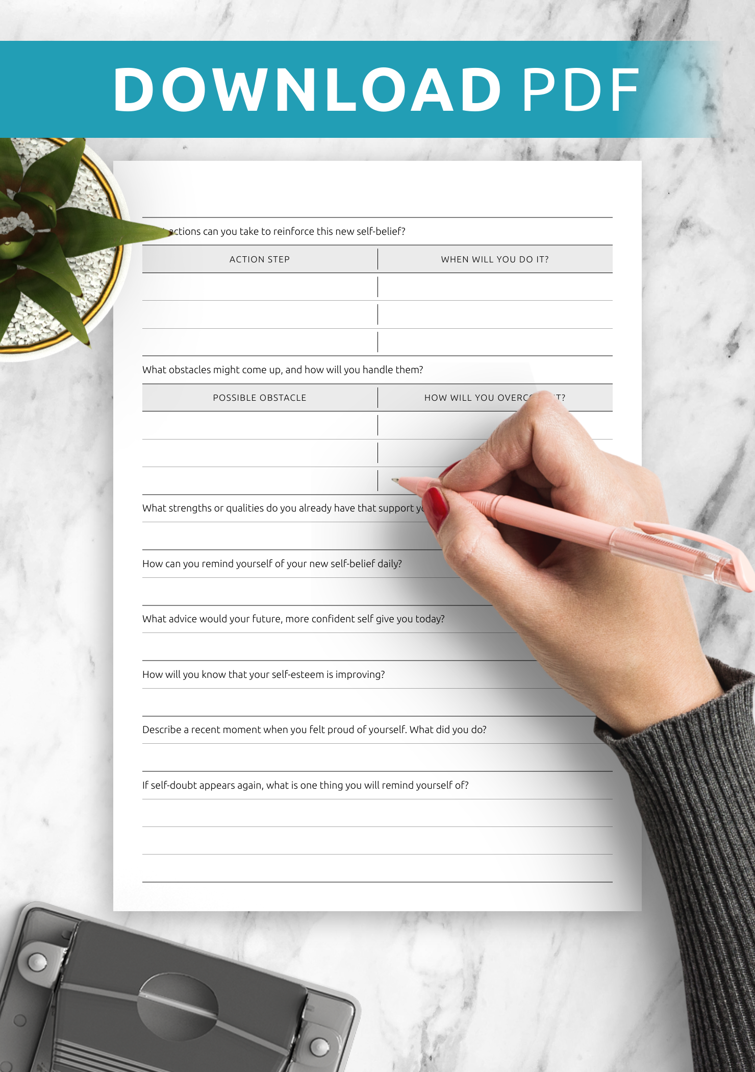 Negative Selfishness Worksheet.pdf Self-Esteem Thought Worksheet – Challenge Negative Thinking