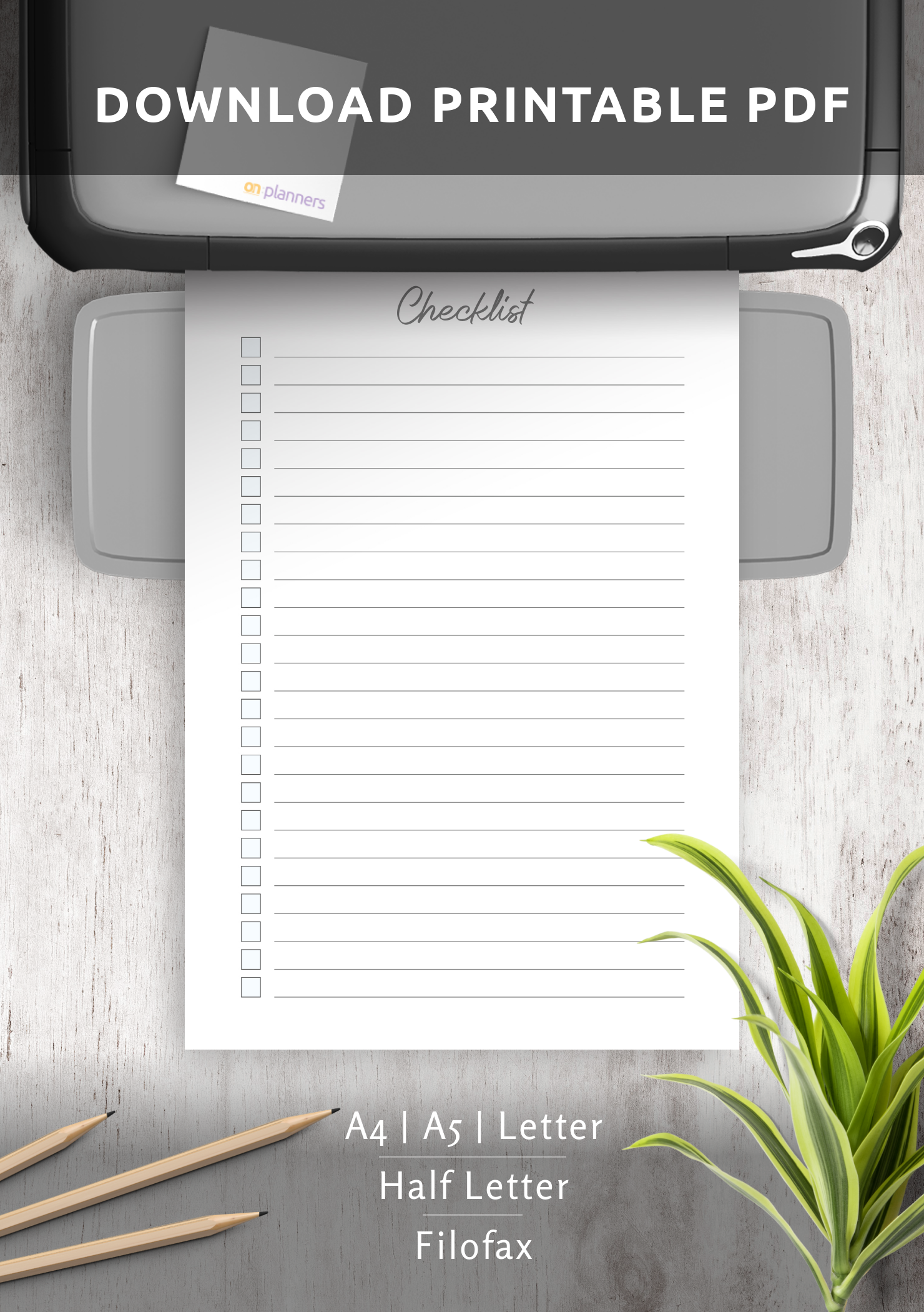 My Simpe Checklist Download Printable Simple Checklist Template PDF