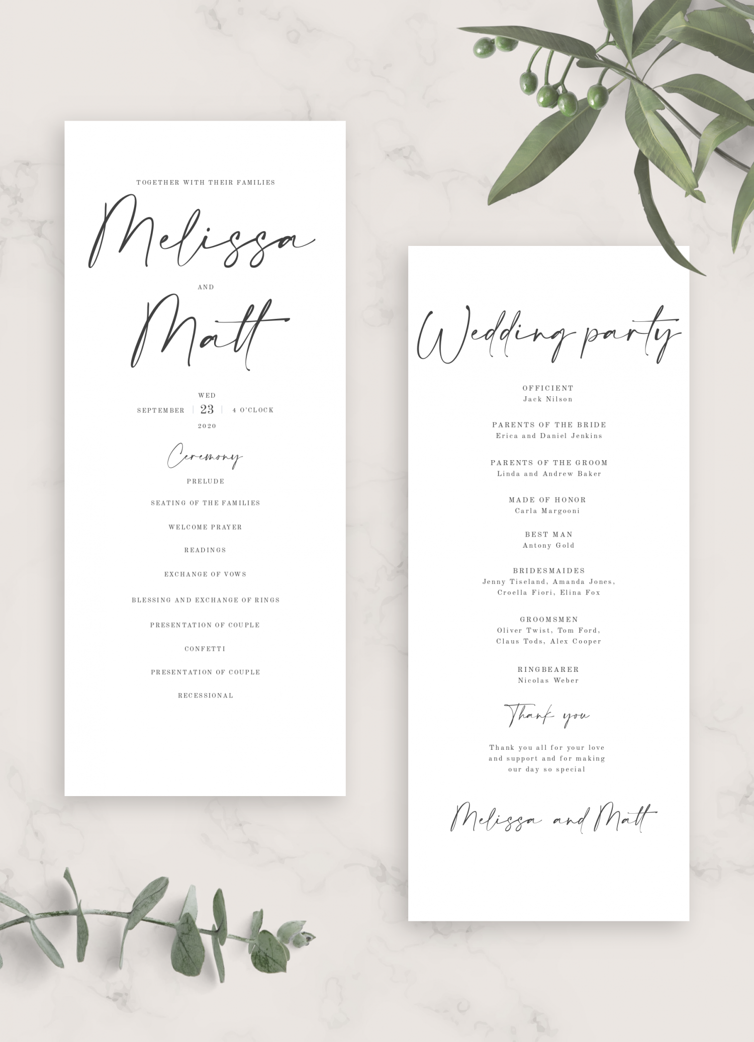 Download Printable Simple Minimalist Wedding Invitation Suite Pdf 6845