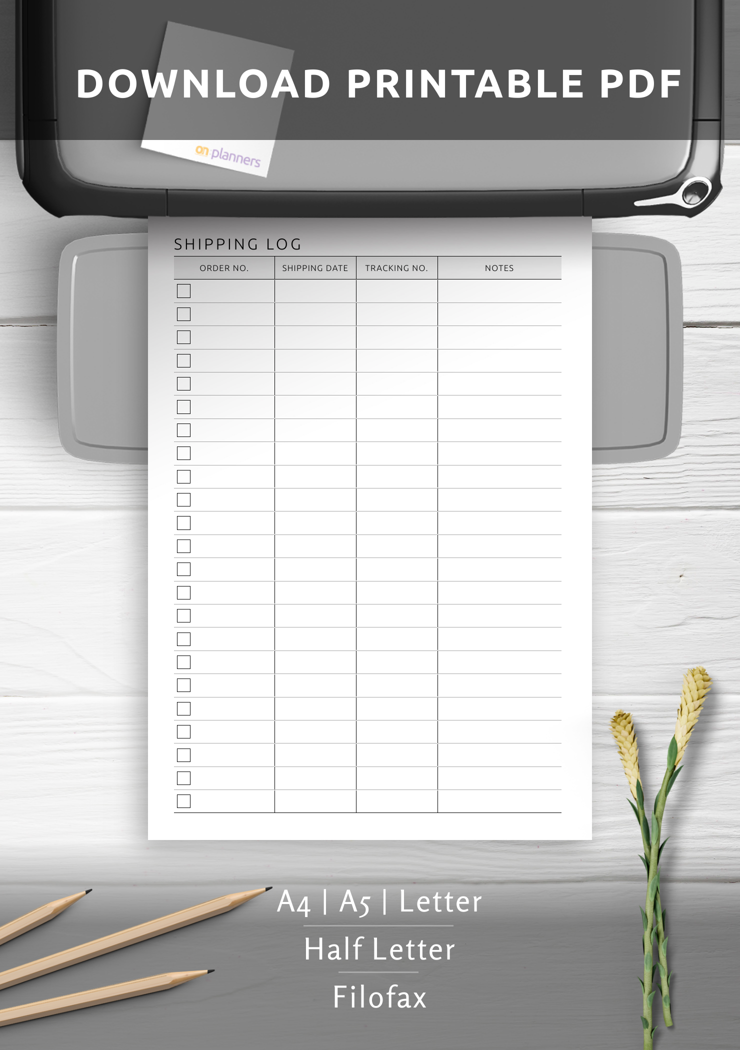 Download Printable Simple Shipping Log Template PDF   Printable Simple Shipping Log Template Template1 