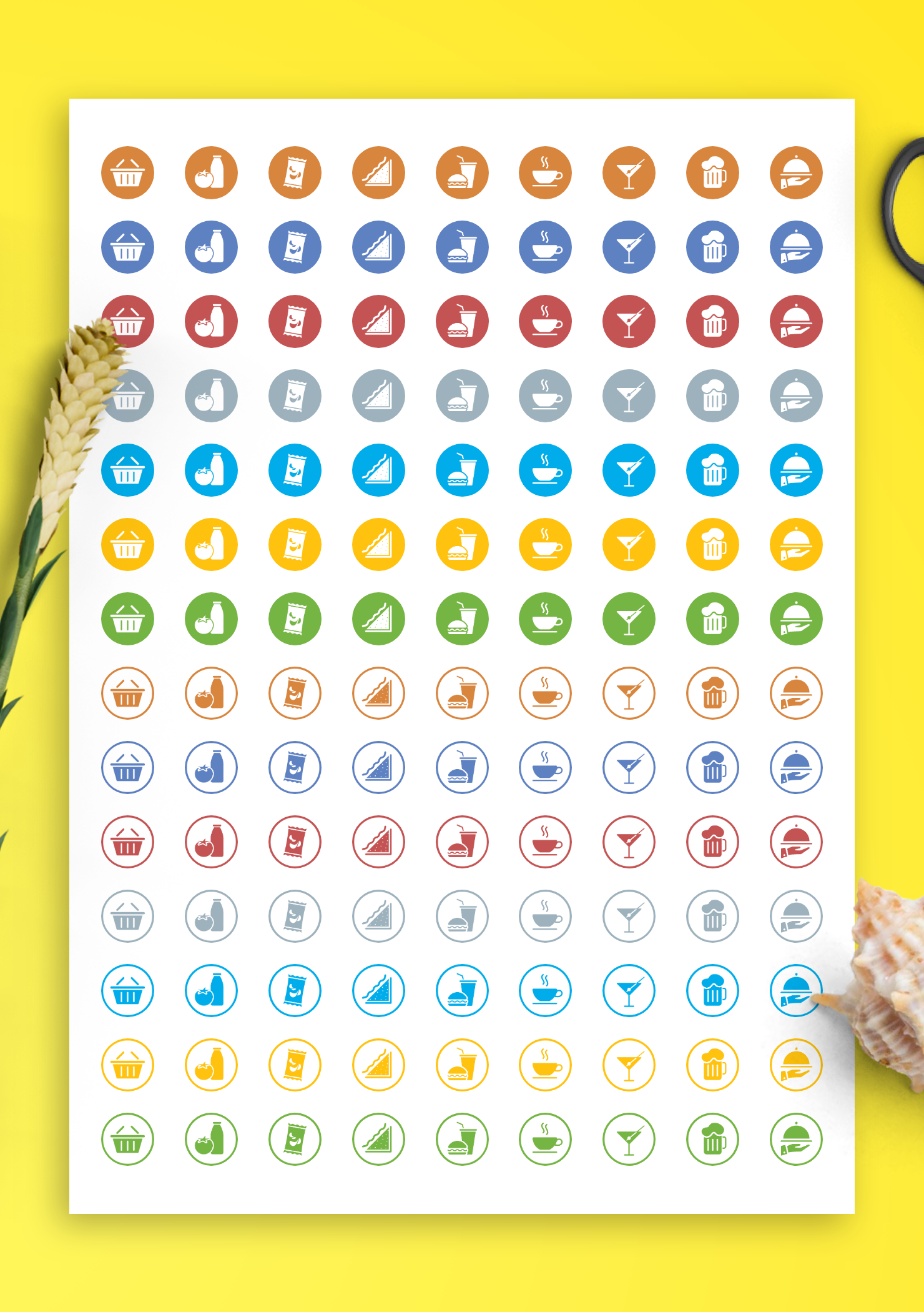 food drinks sticker pack download 126 png printable and digital