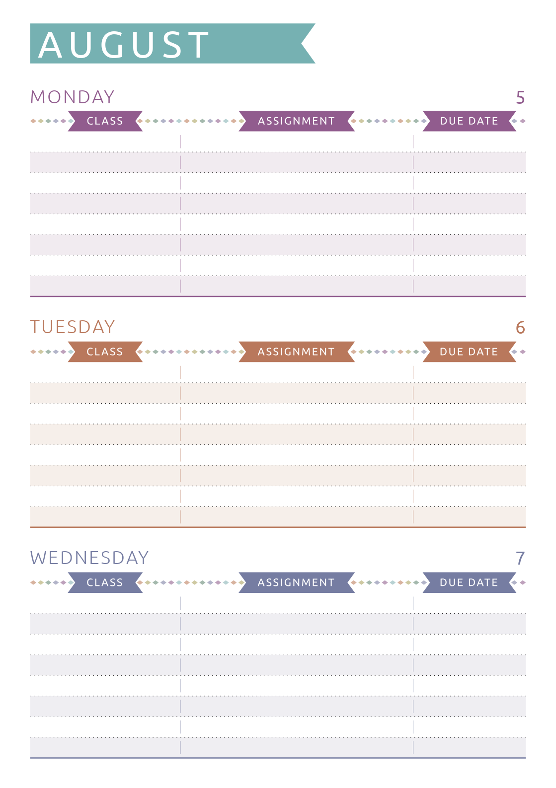 Study Planner Printable Pdf Free Printable Templates