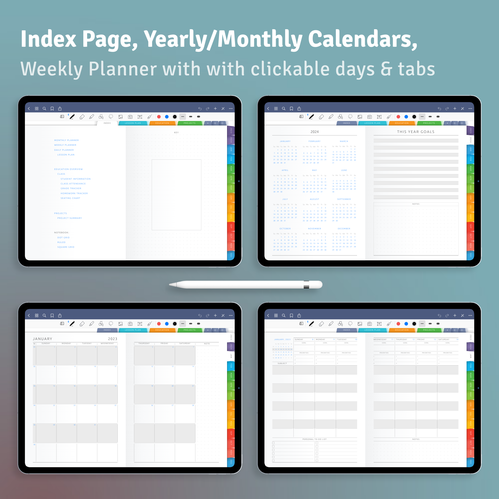 Download Digital Teacher Planner for iPad, Android