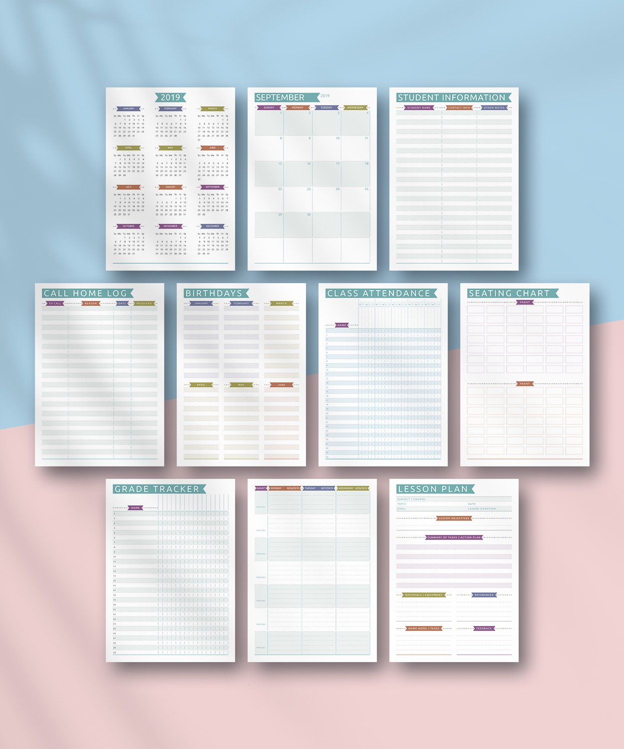 Download Printable Teacher Planner - Casual Style PDF