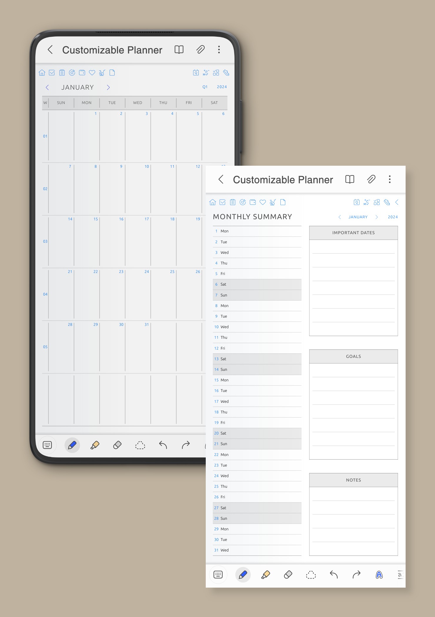 Download Digital Planner for Phone: Samsung, Android, iPhone