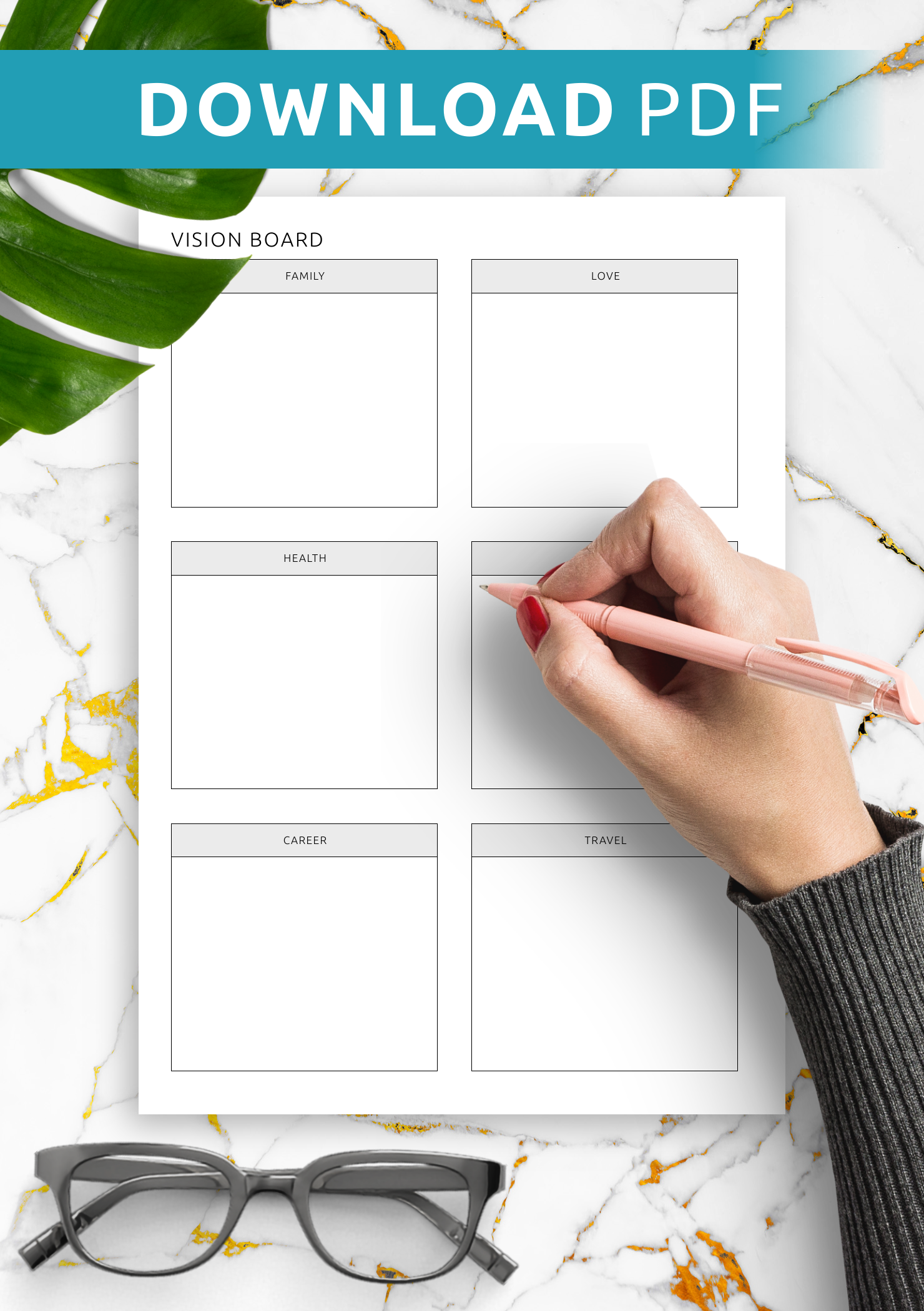 Download printable vision board pdf