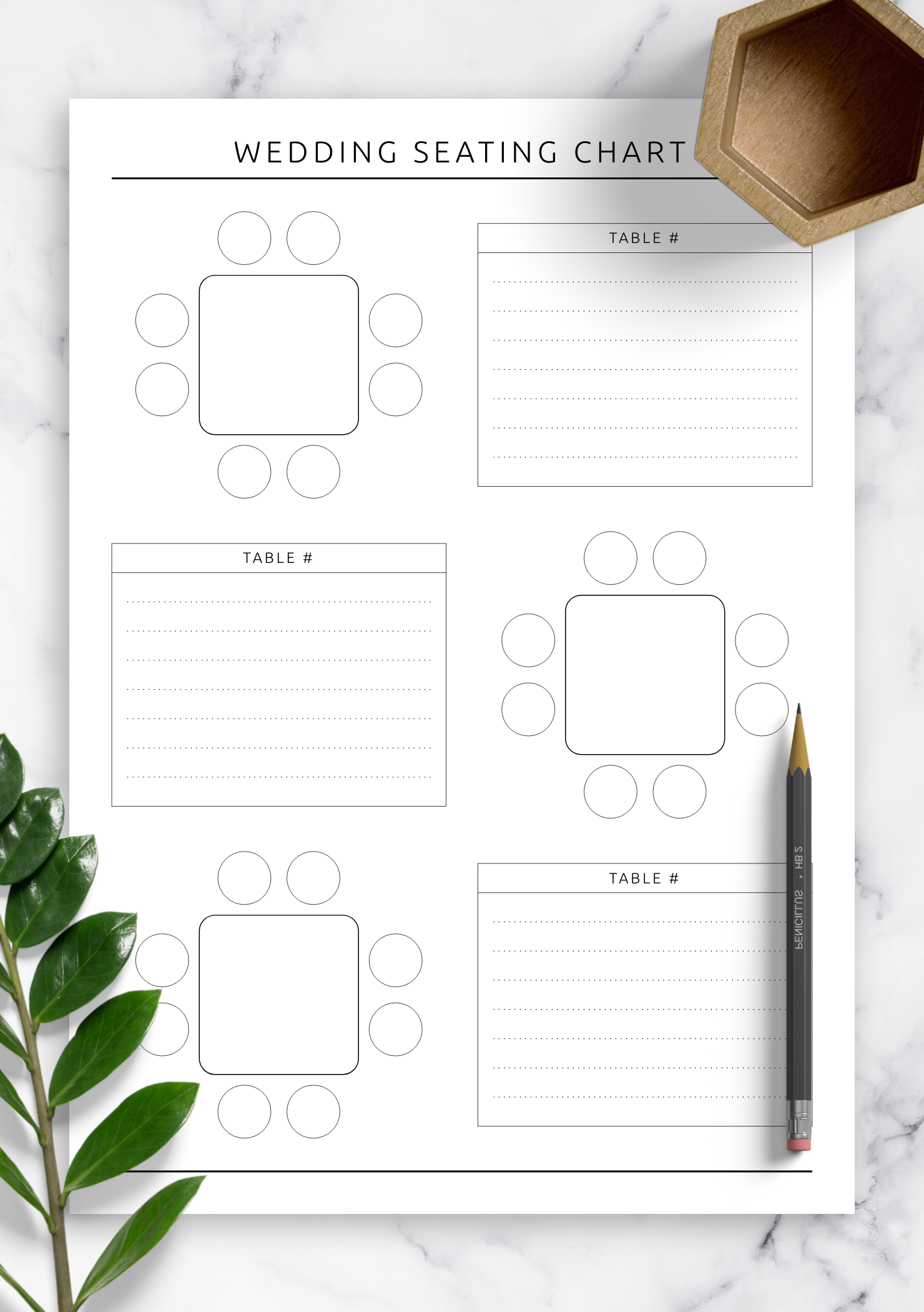 Wedding Seating Chart Template – Plan Your Perfect Day