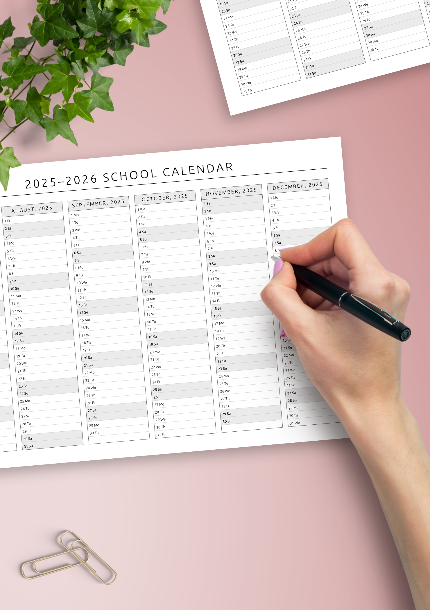 School Calendar Template – Plan Academic Year with Ease