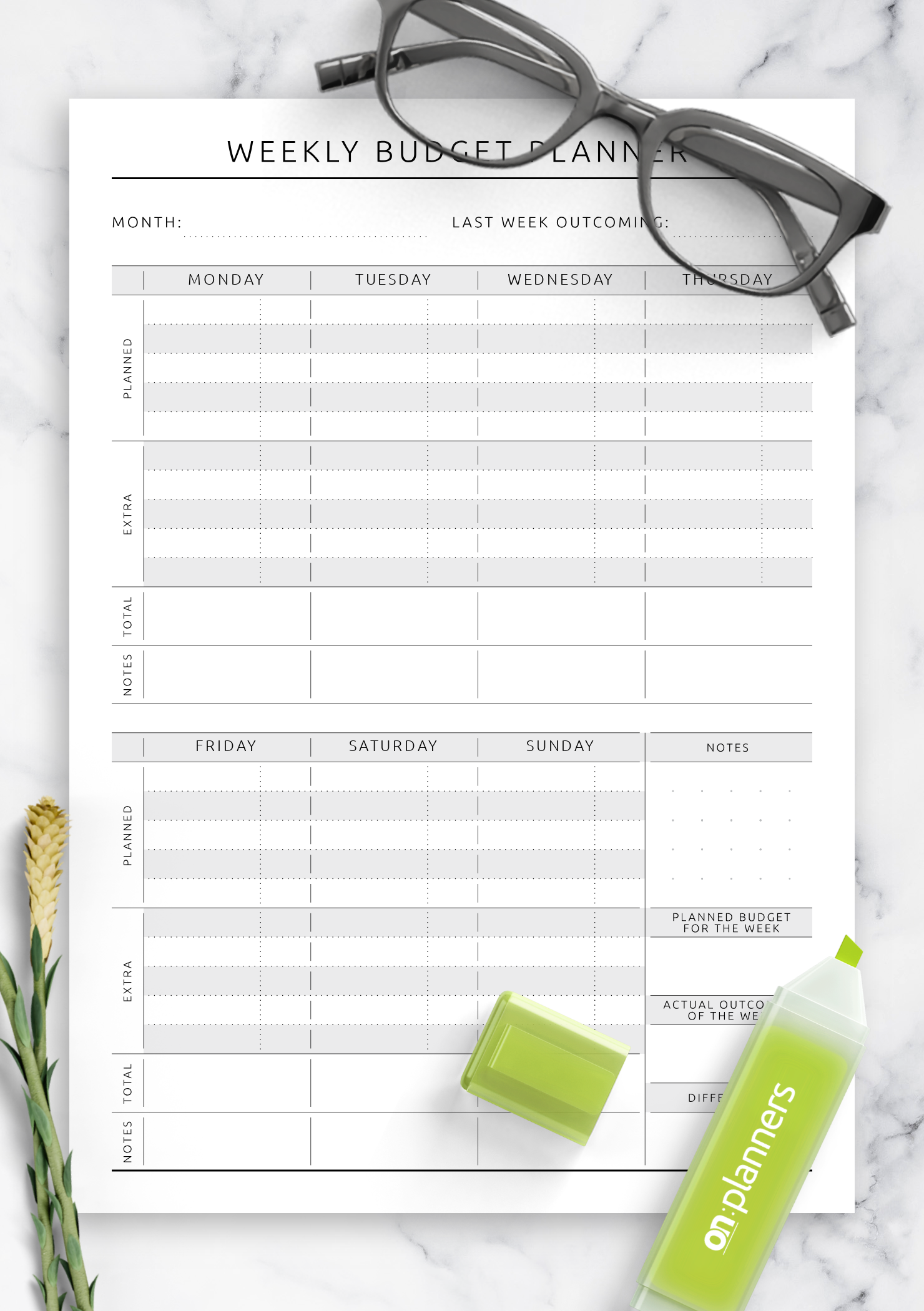 budget planner budget template