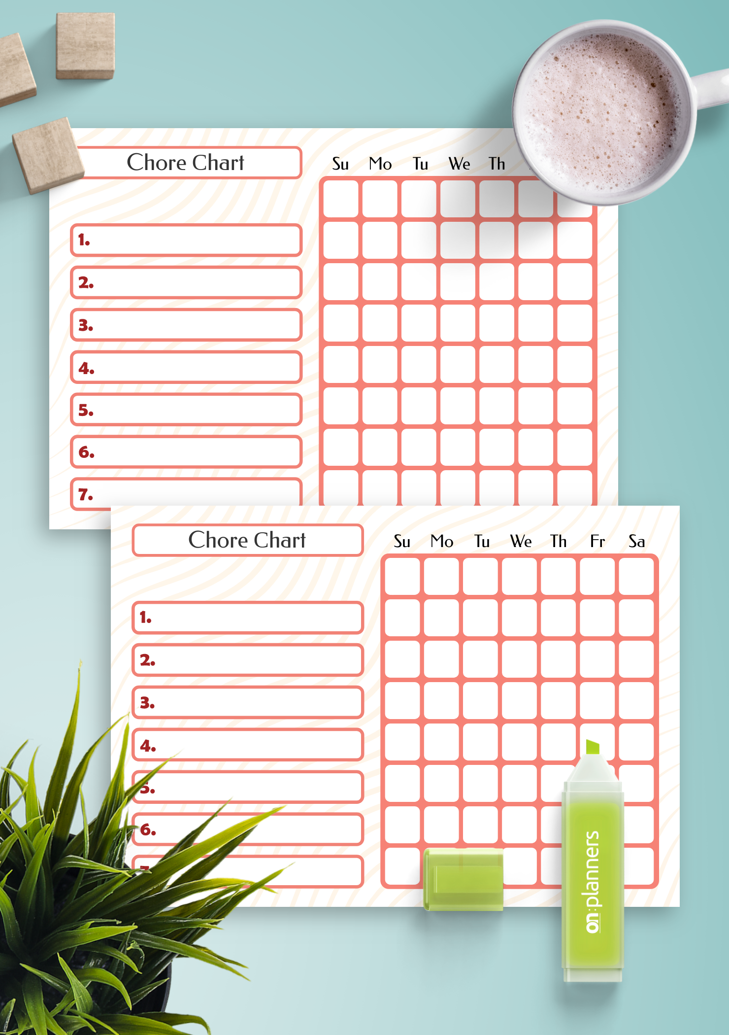 Weekly Chore Chart Printable