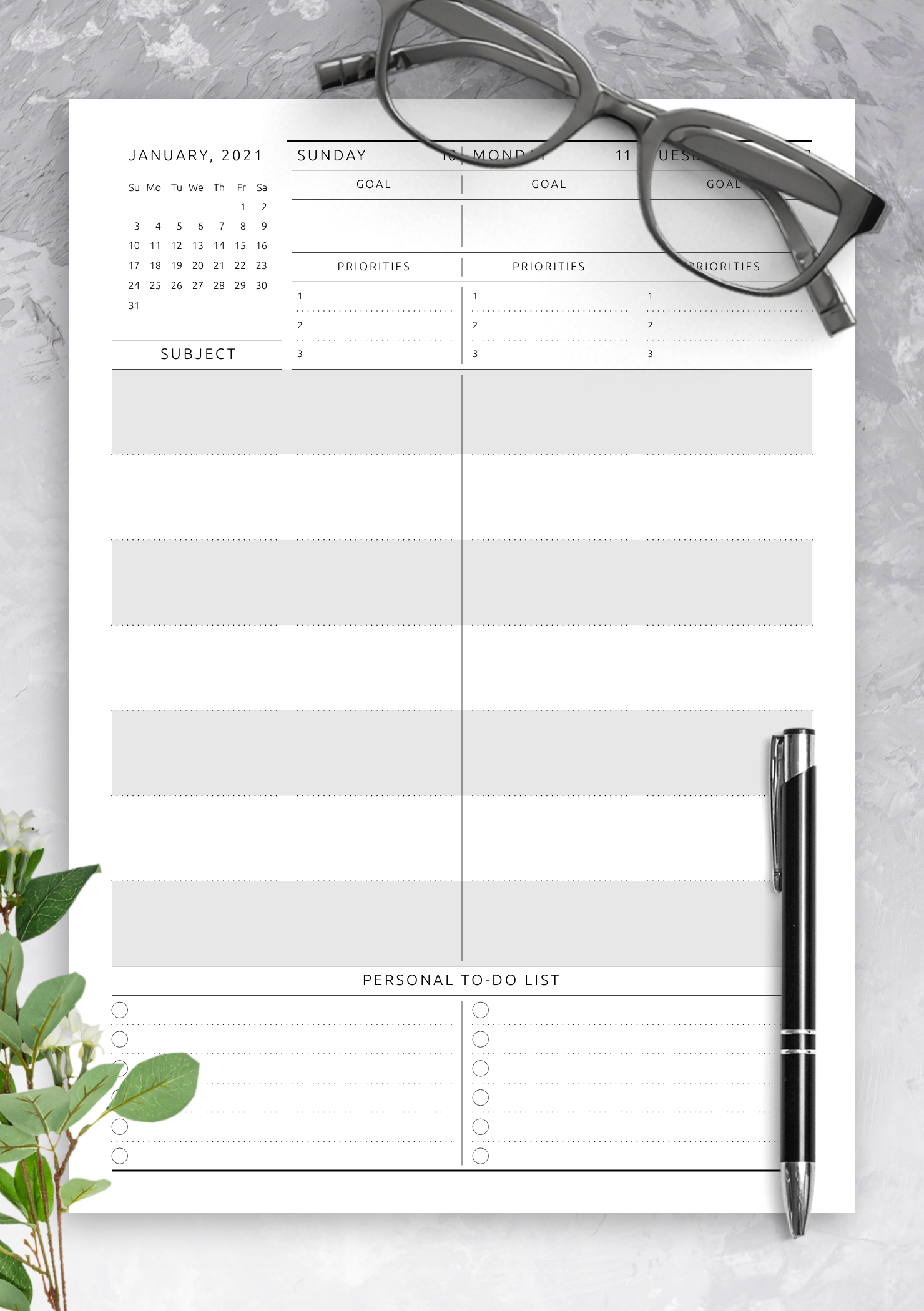 download printable weekly lesson plan template pdf