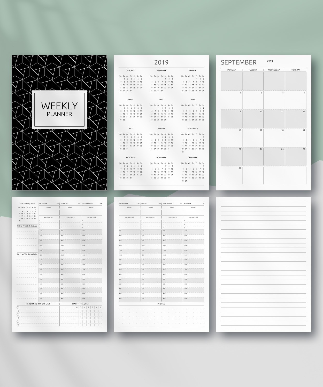 Download Printable Weekly Planner - Original Style PDF