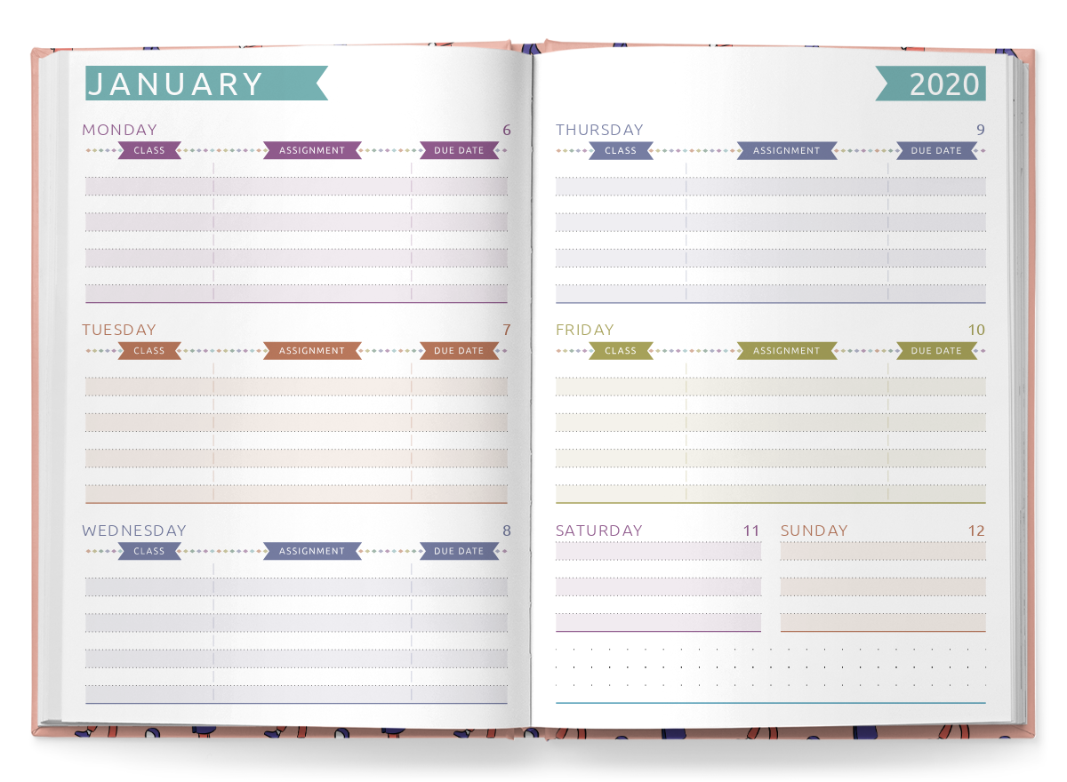 Free Printable Weekly Student Planner Making Lemonade Free Printable 